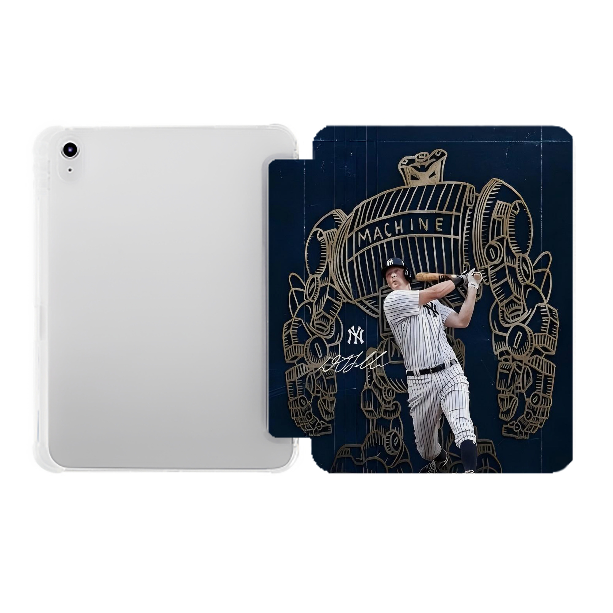 DJ Lemahieu 12 Premium Tri-Fold PU Leather & Silicone IPad Case With Pencil Slot – Fits 9.5,10.5,10.9 – Adjustable Stand, Slim, Protective
